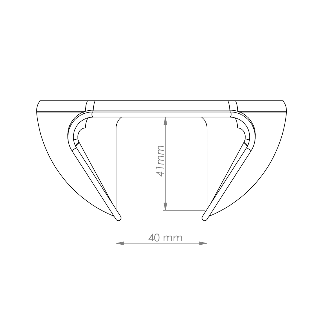 Technical Drawing Padel Racket Mount