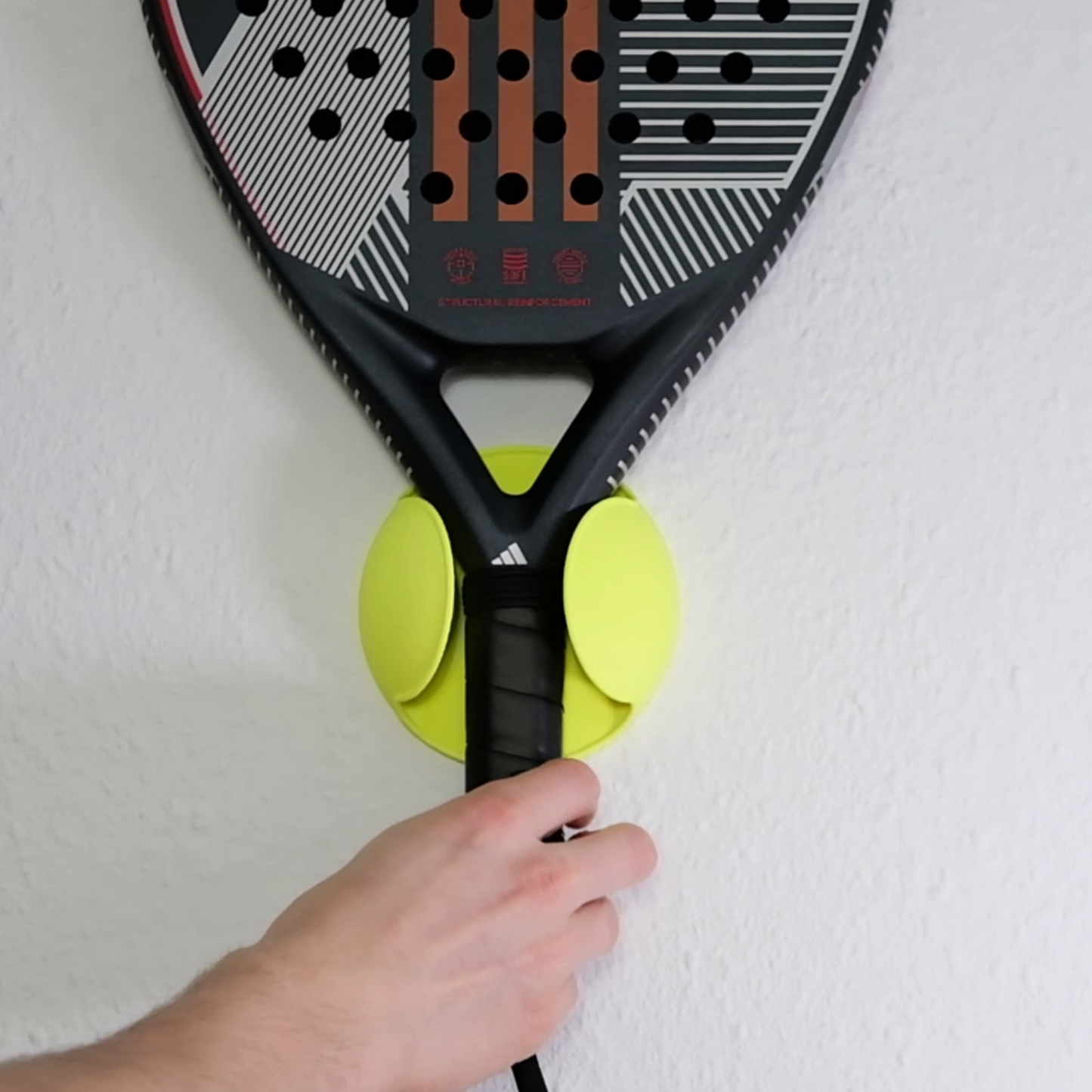 Padel Racket Mount Neon Yellow