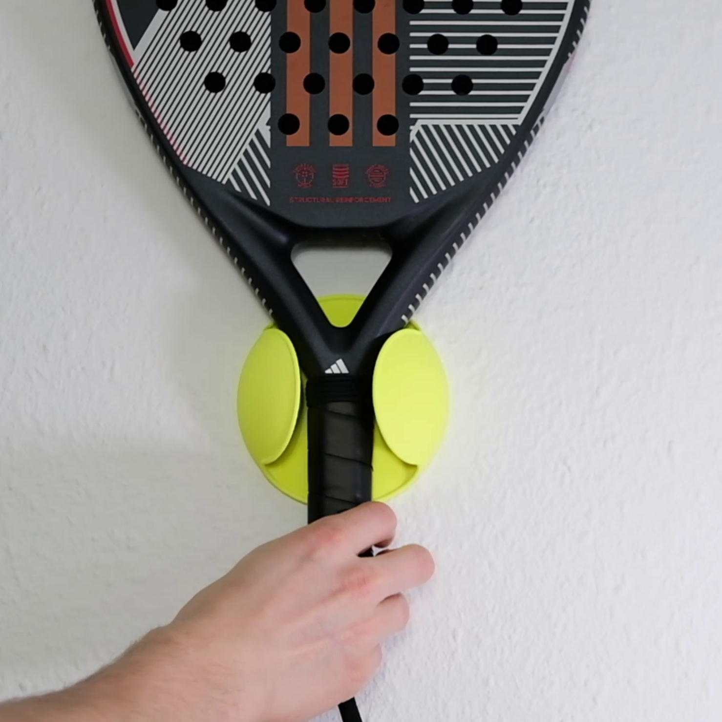 Padel Racket Mount Neon Yellow
